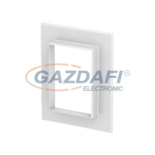 OBO 6279030 G-AWAG90130RW Fali Takarókeret zárt kivitel 198x25x158mm hófehér alumínium villanyszerelés