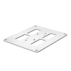 OBO 6290130 ISSBP140110RW Fenéklemez 200x170x3mm szalaghorganyzott / műanyag bevonatú hófehér acél