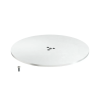 OBO 6290196 SFISSFRW Szerelőtalp F installációs oszlopokhoz D350x8mm hófehér acél