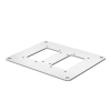 OBO 6290336 ISSBP140100RW Fenéklemez 200x160x3mm hófehér acél