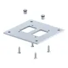 OBO 6290416 ISS160160BP Szerelőtalp ipari oszlophoz 250x250x8mm fehéralumínium acél