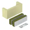 OBO 7215716 ZSE90-35-17 Húzásmentesítő függőleges kábelfektetéshez 440x220x160mm