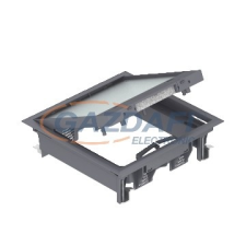 OBO 7405145 GES4-2U10T 7011 Szerelvénybeépítő Egység univerzális acélszürke poliamid villanyszerelés