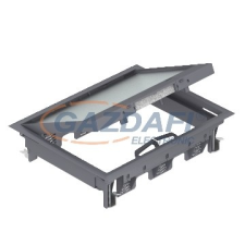 OBO 7405321 GES6-2U10T 7011 Szerelvénybeépítő Egység univerzális acélszürke poliamid villanyszerelés