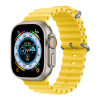 Óceán szilikon szíj Apple Watch (42/44/45/49mm) óceán szilikon óraszíj sárga