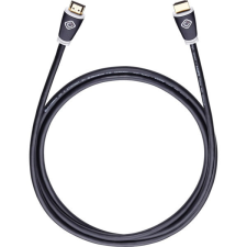 Oehlbach 126 Easy Connect 0,75m 4K fekete HDMI kábel ethernettel kábel és adapter
