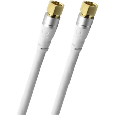 Oehlbach OB 33120 F-csatlakozós antenna kábel 1.0m - Fehér (OB 33120) kábel és adapter
