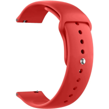 OEM 22mm univerzális szilikon óraszíj Samsung Huawei Amazfit Xiaomi piros okosóra kellék
