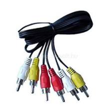 OEM 3db RCA M/M AV kábel 2m (XAKABRCA318) kábel és adapter