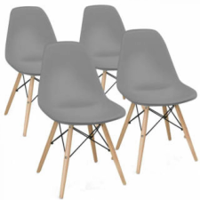 OEM 4 db modern étkezőszék szürke bútor