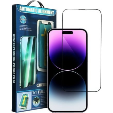 OEM 5D Edzett Üveg iPhone 12 Pro Fekete + Applikátor ( ) mobiltelefon kellék