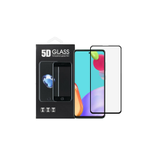 OEM 5d teljes képernyős edzett üvegfólia - Samsung Galaxy A53 5G fekete mobiltelefon kellék