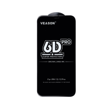 OEM 6D Full Glue edzett üveg - Samsung Galaxy A13 4G / A13 5G fekete mobiltelefon kellék