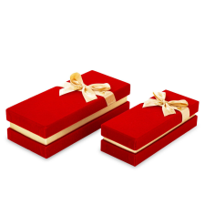 OEM Ajándék doboz szett piros 24x10x7cm ajándéktasak