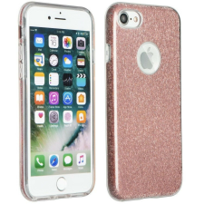 OEM Apple iPhone 16 Pro, Szilikon tok, csillogó, Forcell Shining, vörösarany tok és táska