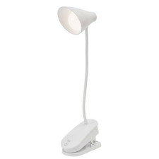 OEM Asztali LED Lámpa, csíptetős, akkumulátoros, érintésre állitható fényerősség és színhőmérséklet, fehér világítás