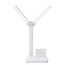 OEM Asztali LED Lámpa, tolltartóval, mobiltelefon tartóval, állítható fényerősség és színhőmérséklet, fehér világítás