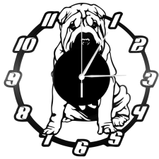 OEM Bakelit falióra Shar pei WDWR-bko-00348 falióra
