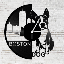 OEM Bakelit óra Boston Terrier falióra