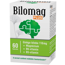 OEM Bilomag plus 110mg gingko biloba kivonatot tartalmazó étrend-kiegészítő kapszula 60 db vitamin és táplálékkiegészítő