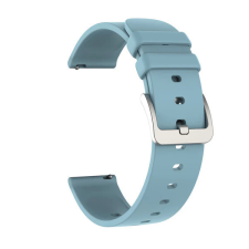 OEM Colmi okosóra szíj, szilikon, kék, 20mm, Silicone Strap okosóra kellék