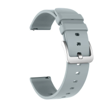 OEM Colmi okosóra szíj, szilikon, szürke, 22mm, Silicone Strap okosóra kellék