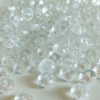 OEM Csiszolt Kristály gyöngy Fehér (8mm, Műanyag) 20g/csomag