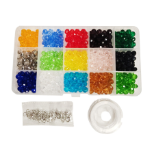 OEM Csiszolt kristálygyöngy karkötő készítő készlet 15 színben kreatív és készségfejlesztő