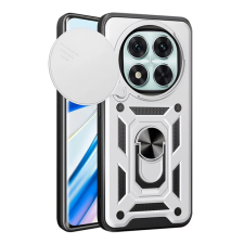 OEM Defender szilikon telefonvédő (ütésállóság. tartógyűrű. kameravédő) EZÜST tok és táska