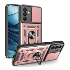 OEM Defender szilikon telefonvédő (ütésállóság. tartógyűrű. kameravédő) ROZÉARANY tok és táska