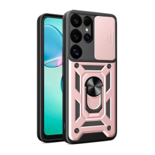 OEM Defender szilikon telefonvédő (ütésállóság. tartógyűrű. kameravédő) ROZÉARANY tok és táska