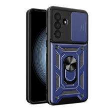 OEM Defender szilikon telefonvédő (ütésállóság. tartógyűrű. kameravédő) SÖTÉTKÉK tok és táska