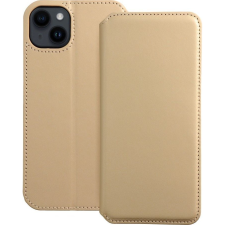 OEM Dual Pocket Apple iPhone 14 Plus, flip tok, arany (5903396190483) tok és táska