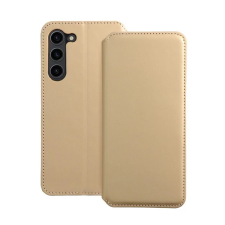OEM Dual Pocket Samsung S24 ULTRA flip tok arany tok és táska