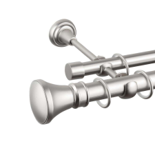 OEM Duplakristályos galéria Kolosos 25/19 -360 cm - MATT KRÓM karnis, függönyrúd