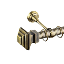 OEM Egyszerű galéria a Cronos 25/19 fogazott rúdról - antik arany - 400 cm karnis, függönyrúd