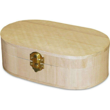 OEM Fa Láda ovális 20x15x5, 2cm dekorációs kellék
