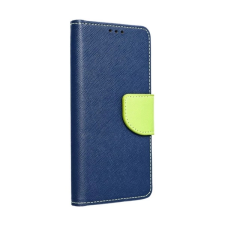 OEM Fancy Xiaomi Redmi Note 11/11S flip tok kék-lime tok és táska