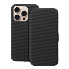 OEM FOLIO SIDE MAGNET kinyitható tok iPhone 16 Pro - fekete tok és táska