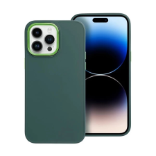 OEM Frame Apple iPhone 14 Pro Max közepesen ütésálló tok kameravédő kerettel zöld tok és táska