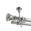OEM Galéria dupla rúd mennyezeti rögzítéssel Kolosos 25/19 - fém, ezüst - 320 cm