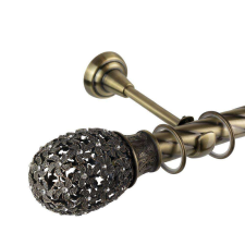 OEM Galéria egyszerű csavart rúd Annecy 25/19, antik arany - 300 cm karnis, függönyrúd