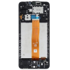 OEM GH82-24708A Samsung Galaxy A12 (SM-A125) fekete OEM LCD kijelző érintővel kerettel, előlap