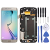OEM GH97-17162A Samsung Galaxy S6 Edge arany OEM LCD kijelző érintővel kerettel előlap