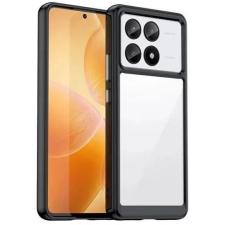 OEM Gigapack hátlaptok Xiaomi Poco X6 Pro 5G fekete-átlátszó tok és táska