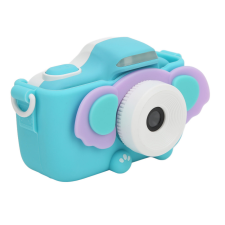 OEM Gyerekkamera és fényképező, elefánt figura, Dual elől-hátul kamera, szelfi funkcióval, 2” LCD kijelző, max.64GB MicroSD, kék sportkamera