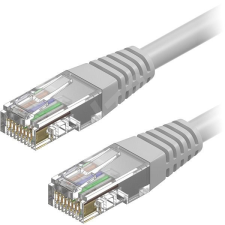 OEM Hálózati kábel, LAN kábel, RJ45 csatlakozókkal, szürke, 2M, 8P8C kábel és adapter
