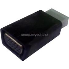 OEM HDMI -&gt; VGA M/F adapter fekete (S-3208) kábel és adapter