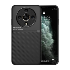 OEM Honor Magic 6 Lite GIGAPACK Szilikon telefonvédő ütésállóság, csíkos, FEKETE tok és táska