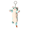 OEM Hosszú cica plüss kulcstartó - Világoskék